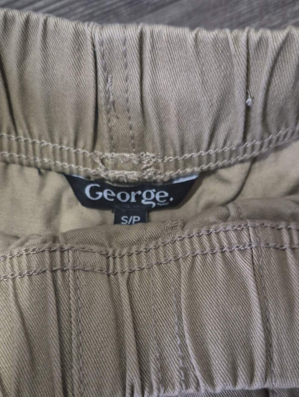 George Tan Drawstring Utility Shorts - Picture 2 of 5